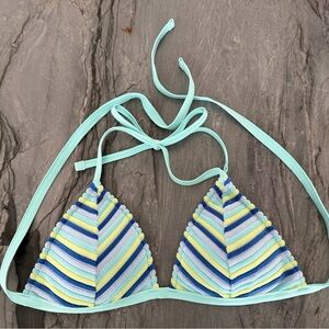 Aerie Multicolor Striped Bikini Top
